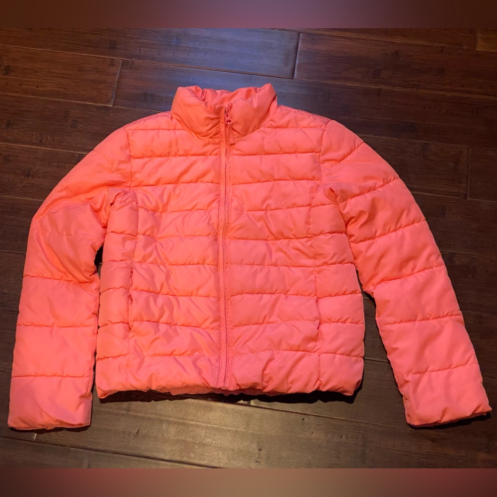 1989 Place girls size L 10/12 Orange Puffer Jacket